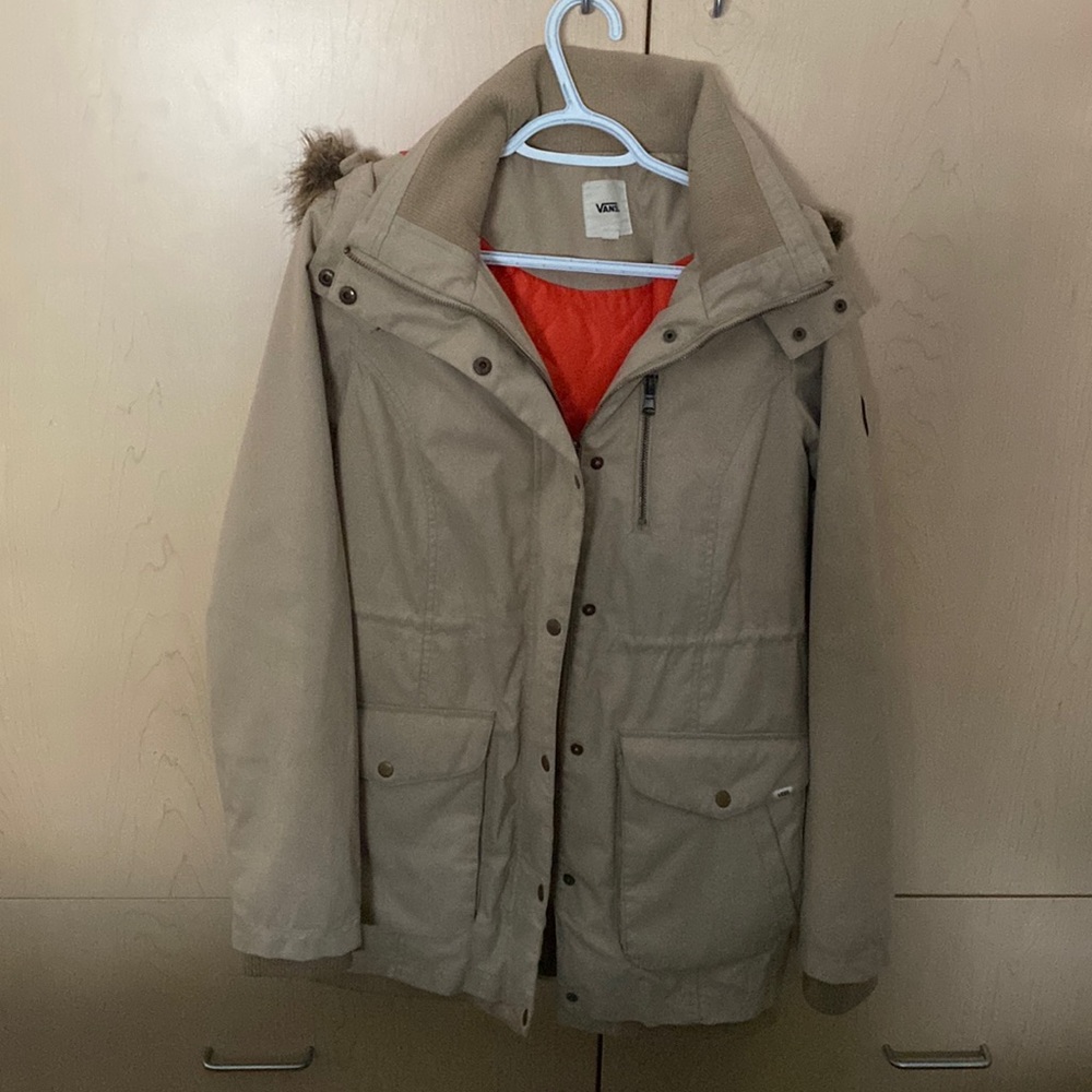 Vans beige winter coat